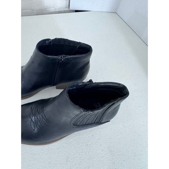 "FRYE & Co" Ankle Slip On Leather Ankle Boots‎ Size 6.5 Cowgirl Rodeo Block Heel - Picture 6 of 14